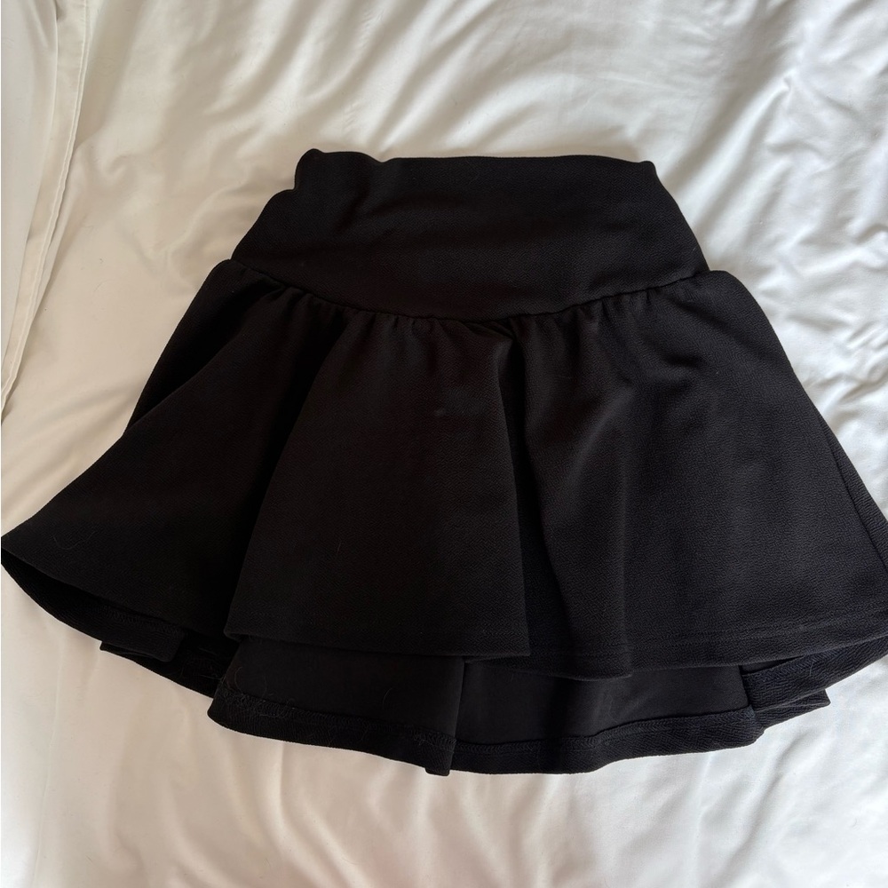 Black mini skirt